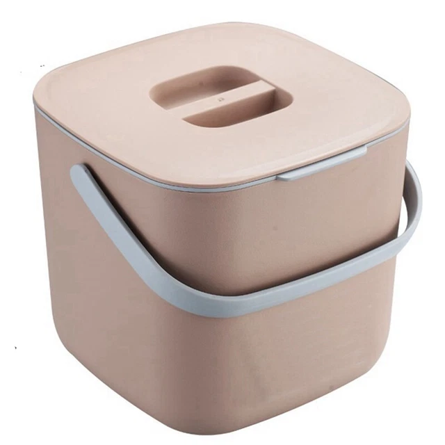 Poubelle Bio Murale Cuisine 3L Ou 5L – Avec Couvercle Anti-odeurs, Poignée, Pour Déchets Organiques Et Compost - 10
