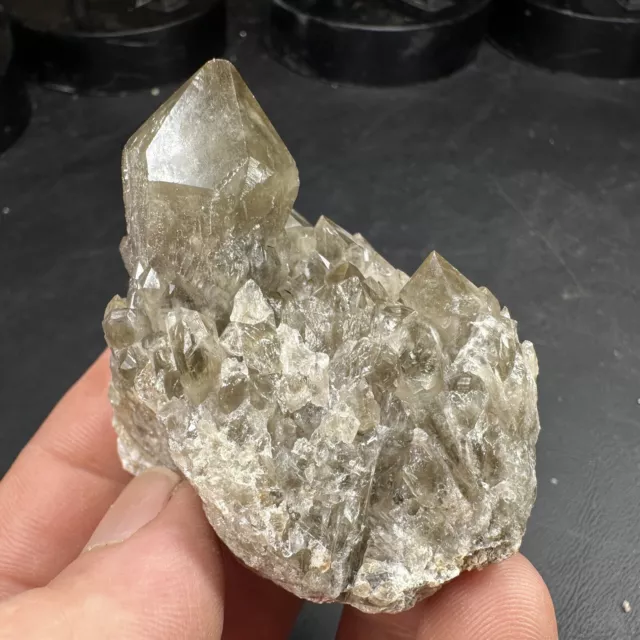 Irradiated Phantom Green Citrine Quartz Crystal from Private Georgia Location