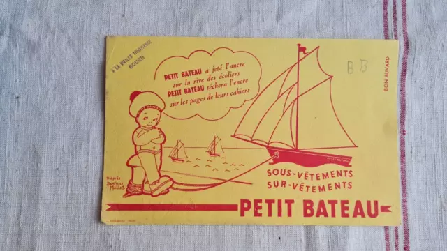 Ancien Buvard Publicitaire Petit Bateau Vetements