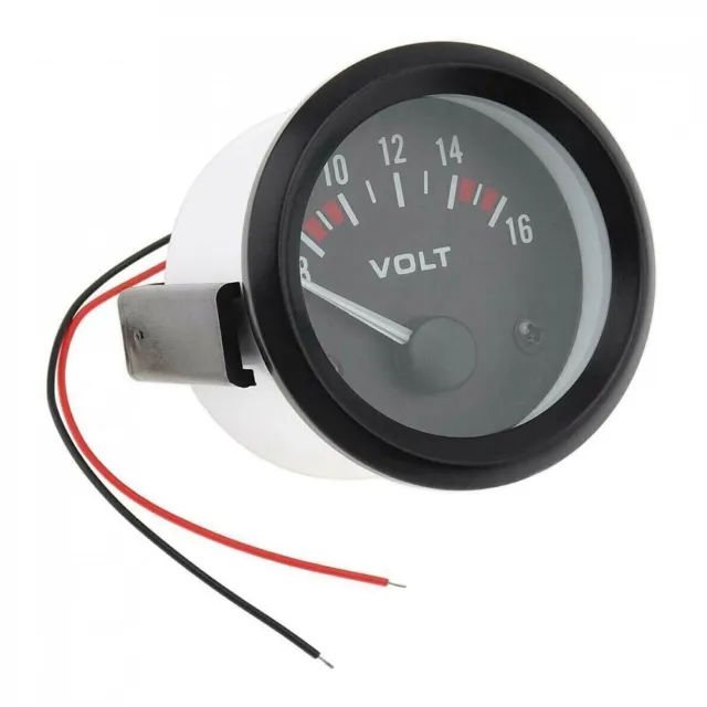 LED Voltmeter für Autos und Motorräder 12 V orangefarbenes Zifferblatt 8 16 V