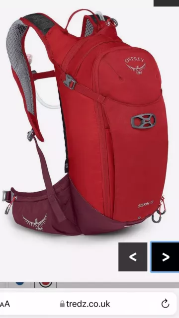 Osprey Siskin 12 Backpack Rucksack Red