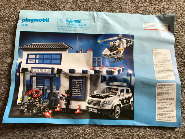 notice montage commissariat police playmobil 9372