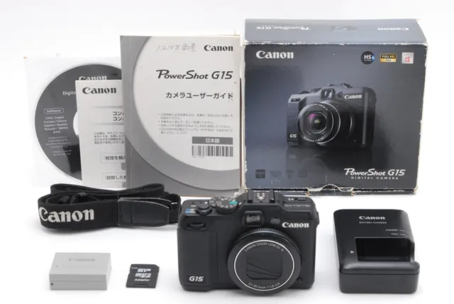 [Near MINT in Box] Canon Powershot G15 12.1MP Compact Digital Camera From JAPAN
