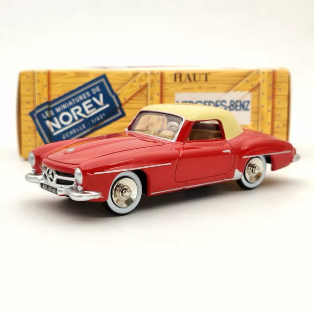 Norev Mercedes Benz 190 SL Red CL3512 1:43 Diecast Models Limited Collection