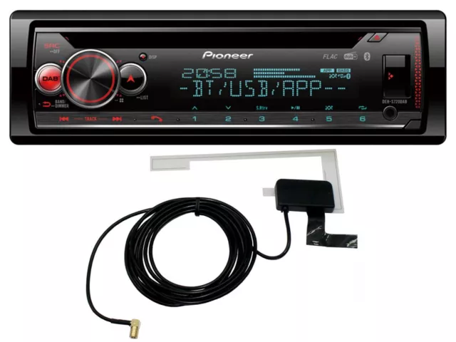 Pioneer DAB CD MP3 USB Bluetooth Autoradio für VW Golf 2 83-92 Jetta II 84-92 T4 2