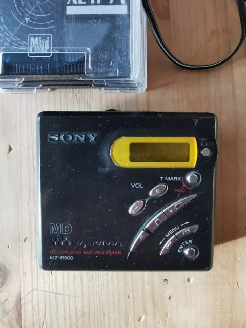 Sony Minidisc MZ R500 Player mit Zubehör