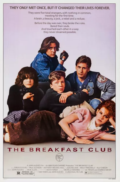 NEW The Breakfast Club 80's Movie Poster Print Canvas FREE SHIPPING