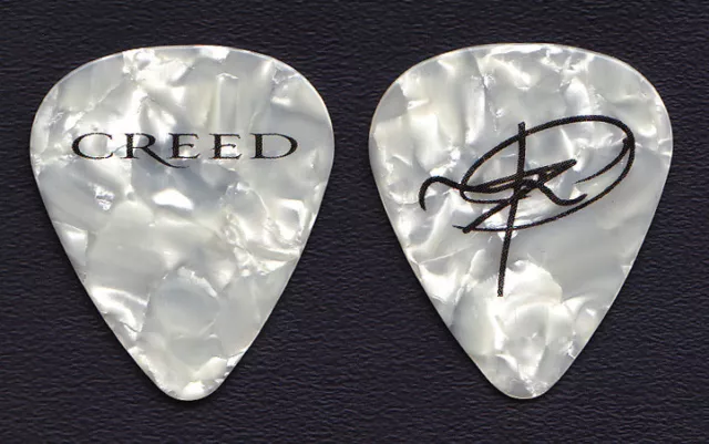 Creed Mark Tremonti Signature White Pearl Guitar Pick - 2010 Full Circle Tour