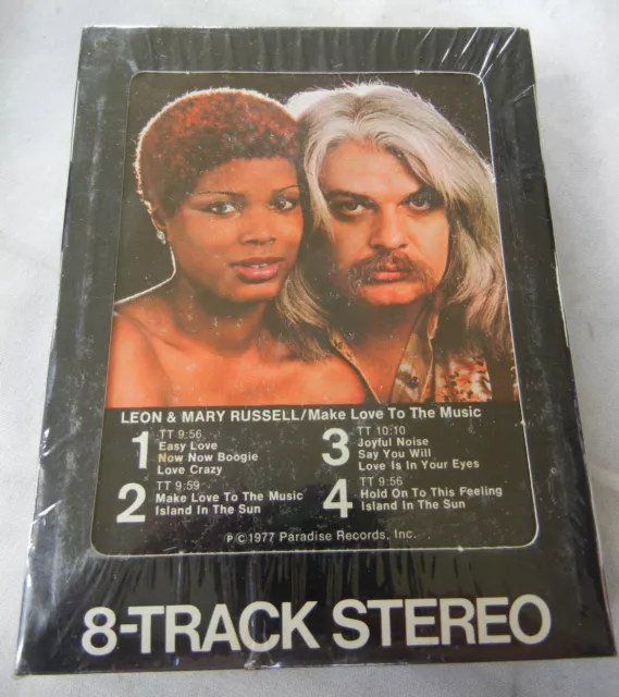 LEON & MARY RUSSELL Make Love To The Music 8-Track Cassette  FACTORY SEALED