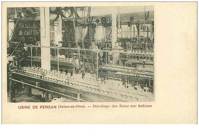 95.PERSAN.n°17811.PERSAN FACTORY.DEVIDING SILK ON COILS