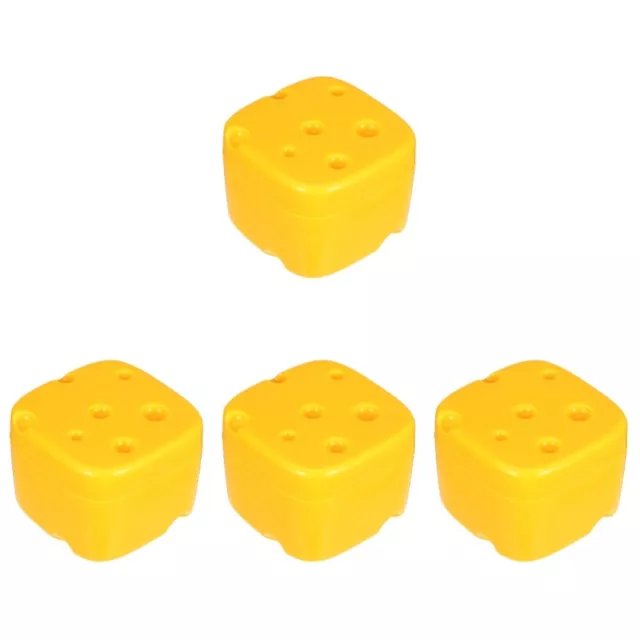 4pcs Refrigerator Cheese Box Fridge Preservation Cheese Container Cheese Block