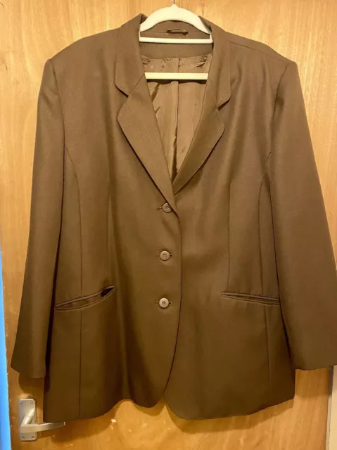 Bnwot Classic Ladies Jacket Chocolate Brown Size 24