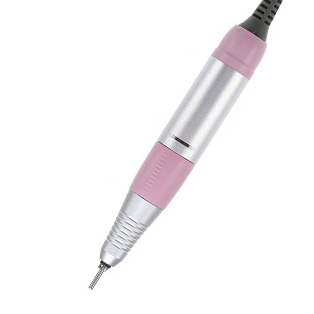 Máquina eléctrica taladro de uñas manija pieza de mano pluma manicura 30000 rpm herramienta rosa