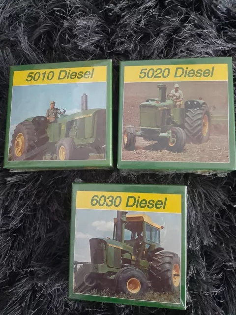 3 John Deere 5010 6030 5020 Tractor Jigsaw Puzzles Putt-Putt 8" x 10" Sealed