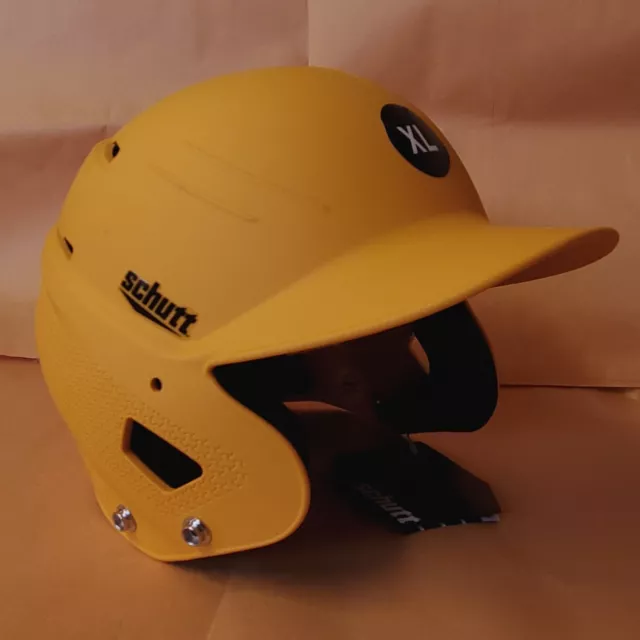 XL Schutt XR2 Fitted Batter's Helmet GOLD / YELLOW MATTE NWT