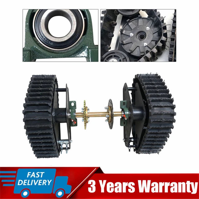 60cm ATV Snow Sand Track Kit fit Rear Axle Assembly Gasoline Motor Go Kart Buggy