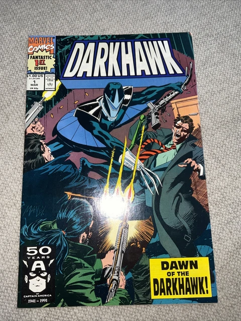 Darkhawk 1 WP Marvel 1991 Origin 1st appearance of Darkhawk MCU KEY NM-