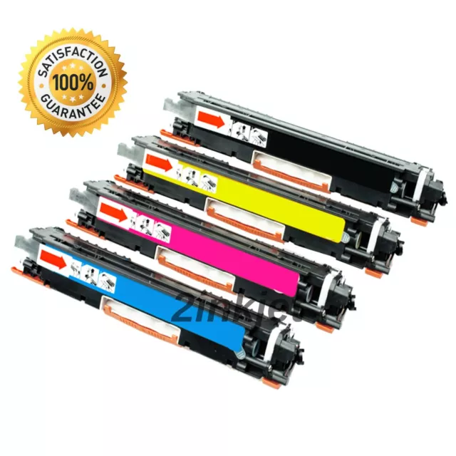 4pk Compatible CF350A CF351A CF352A CF353A Toner Set For LaserJet MFP M176n M177