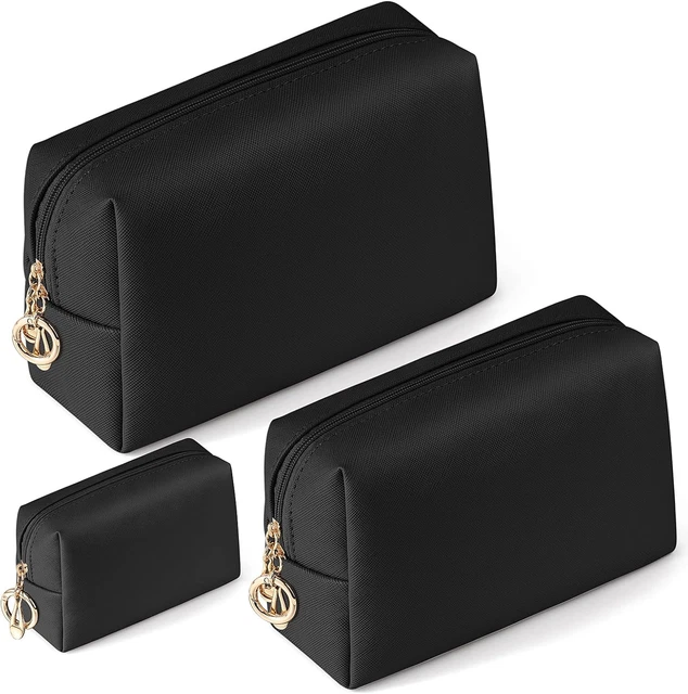 Beauty Case Da Viaggio Donna In PU Pelle - Grande Borsa Cosmetica, Organizer Per Trucchi, 24x13.5x15cm