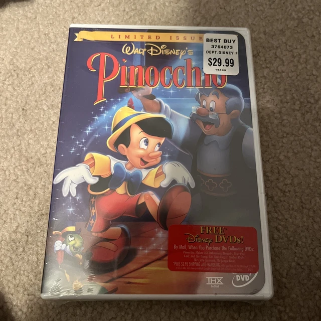 NEW Pinocchio (Disney Gold Classic Collection) - DVD SEALED