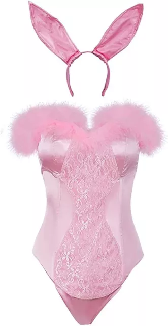 Elle Woods Bunny Costume Cosplay Pink Suit Sexy Bunny Halloween Xl 34 99 Picclick