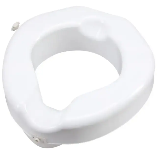 Safe Lock Raised Elevated Toilet Seat In White | Carex Lbs Capacity Adds Riser