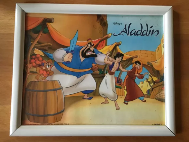 Bild Disneys Aladdin Rahmen weiss