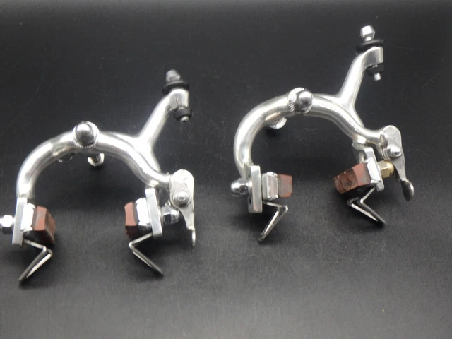 Leviers De Frein Compacts Dia Compe Aero Gran Compe - Couleur Blanc Et Argent, Pour Vélo De Route, NOS Neuf