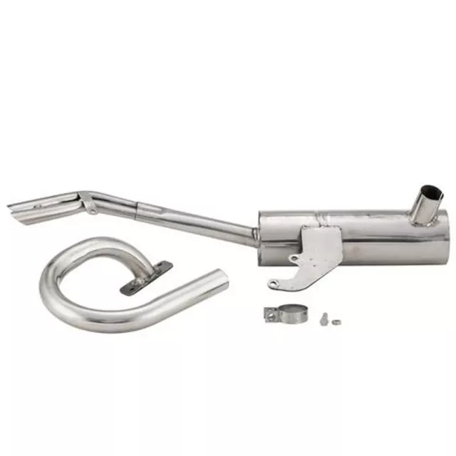 Marmitta Racing Dual Li3 Acciaio Inox Lambretta Li 3 150 1962-1967 3