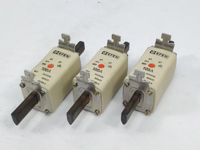 Efen 350290100 Fusible 100A 500V Gl NH0 120kA 3Pcs