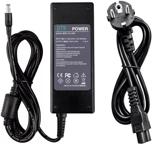 DTK Chargeur 19V 474A 90w Compatible 19V 316A 60W Alimentation pour Ordinateu...