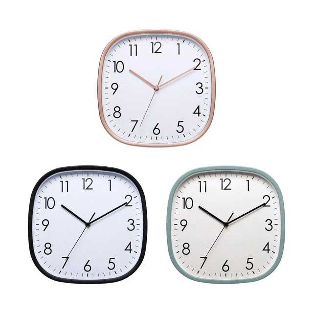 Horloge murale Art carré Durable à faible bruit grande conception suspendue