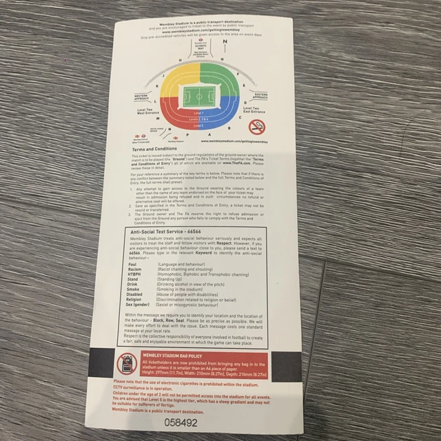 ENGLAND VS FINLAND Ticket Stub 10 September 2024 £3.00 PicClick UK