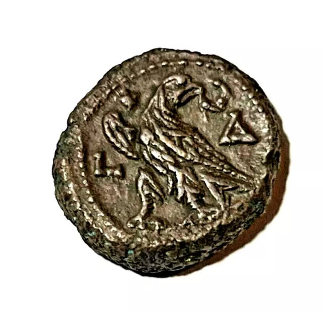 Ancient Coin Roman Maximian Potin Tetradrachm 286-305 AD. Alexandria Egypt Eagle