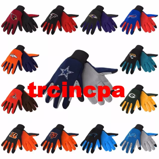 NFL Texting Technology Gloves - Pick Your Team - FREE SHIPPING