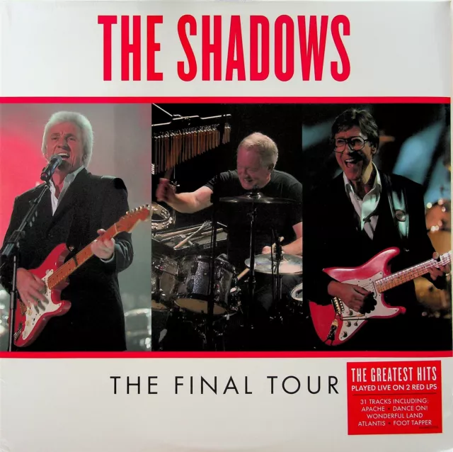 THE SHADOWS- Final Tour Live 2-LP (NEW* 2020 Coloured Vinyl) Hank Marvin/Best of