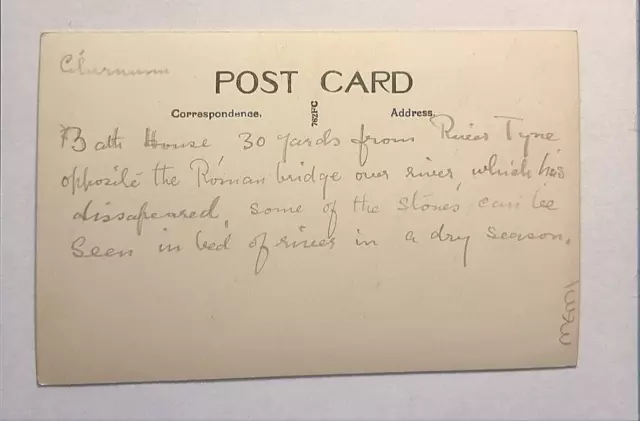 Chesters Fort Postcard C1920 Real Photo Roman Bath House Northumberland 2