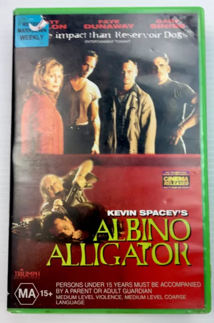 Albino Alligator Gary Sinise VHS Video Cassette Tape PAL Big Box MA15+ free ship