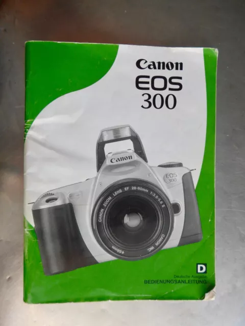Orig. Canon EOS 300 User Instructions Text: German - Good Condition!