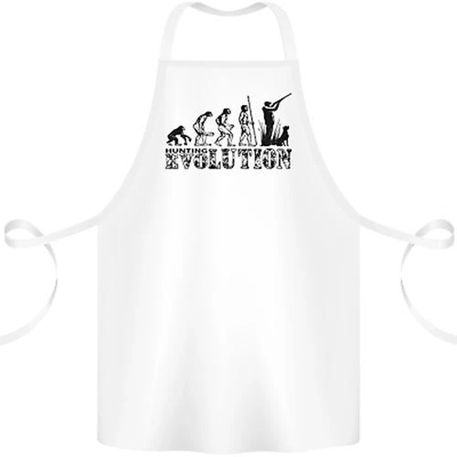 Evolution of a Hunter Funny Hunting Hunt Cotton Apron 100% Organic
