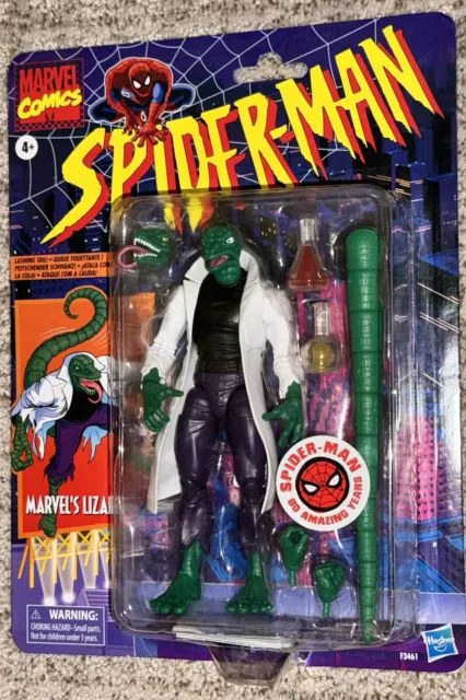 Marvel Legends Retro Vintage Spider-Man Wave Walmart Exclusive Lizard Figure