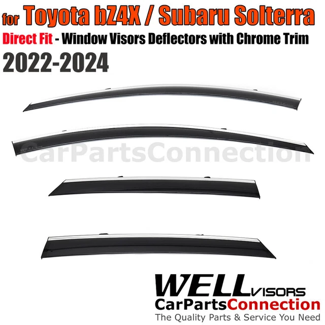 WELLVISORS FOR 20232024 Toyota bZ4X Rain Guards Window Visors Vent