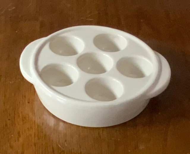 Vintage BTC 91154 Heavy Pottery Escargot/Stuffed Mushroom/Egg Baking Dish USA
