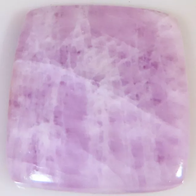 (30 X 32 x 05 MM SIZE) 72.55 Cts NATURAL KUNZITE CUSHION CABOCHON LOOSE GEMSTONE