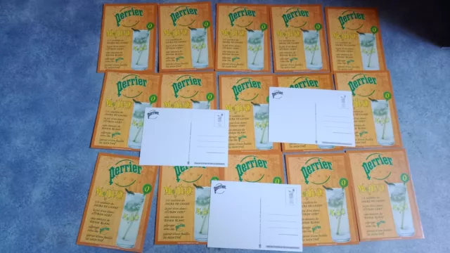 Perrier Mojito Carte postale 18 exemplaires neufs Années 1990 collector CART COM