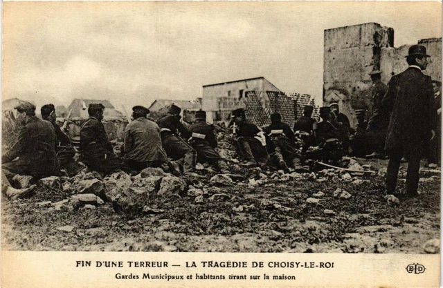 CPA AK Tragedy of CHOOSE-the-KING End of a Terror Mini Guards (700292)