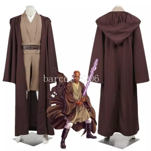 Halloween Star Wars Obi-Wan Kenobi Jedi Knight Adult Costume Cloak Suits Cosplay