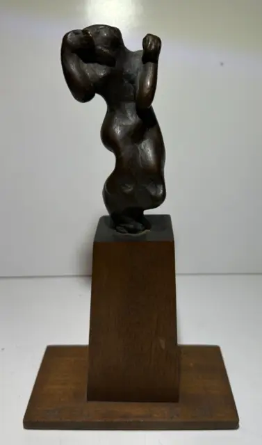 Bronze Sculpture, Leonard Schwartz Signed, "Wonderstruck", Small, 9.5" Tall