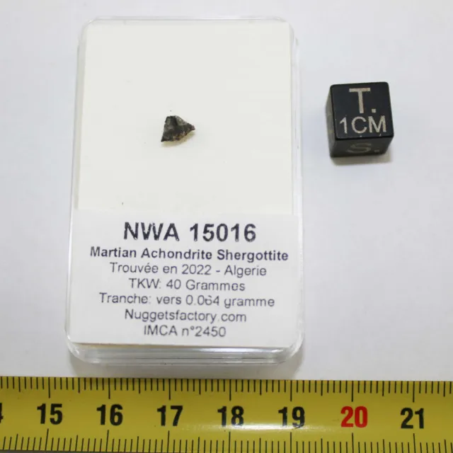Fetta Da Meteorite Nwa 15016 - Marziano Ach Shergottite (0.064 G - 011)