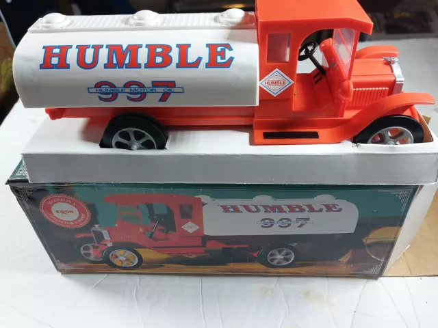 1994 Exxon Humble Motor Oil 997 Toy Tanker Truck - NIB